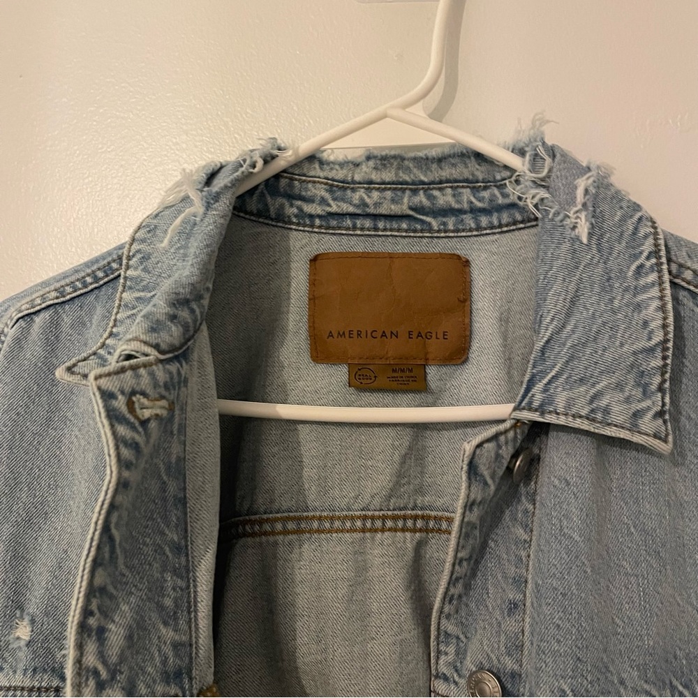 American Eagle Oversized Boyfriend Denim Jean Jacket